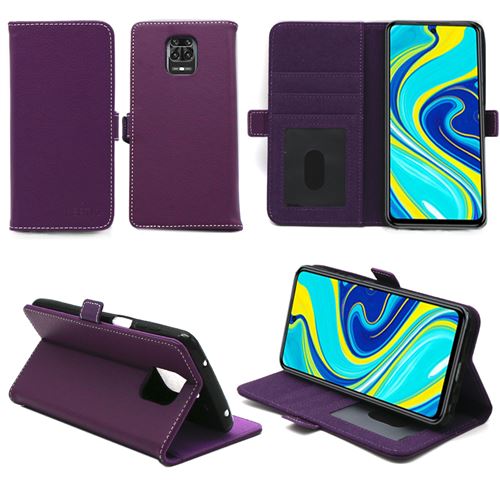 Housse Portefeuille violette pour Xiaomi Redmi Note 9 PRO à Rabat avec Porte Cartes