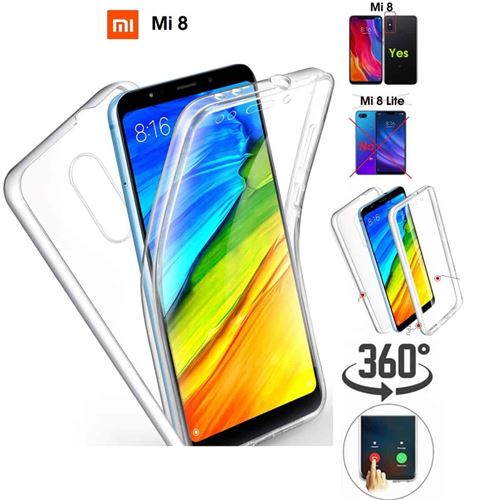 Coque pour Xiaomi Mi8 , Mi 8, Coque Avant arrière Mi 8 ,360 degrés full body Mi8