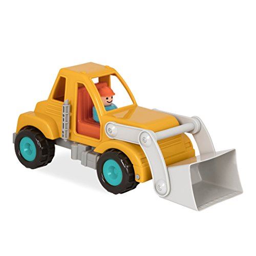 Camion chargeur frontal Battat avec pièces mobiles fonctionnelles et 1 conducteur - camions jouets pour tout-petits 18m +