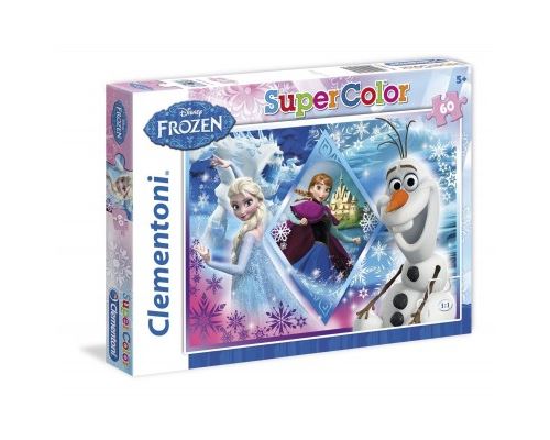 Puzzle 60 Pièces : La Reine des Neiges, Clementoni