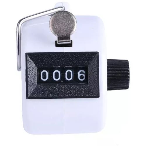 2019 Couleur Numérique à Main Tally Clicker Compteur à 4 Chiffres Numéro Clicker Golf Chrome aloha1202