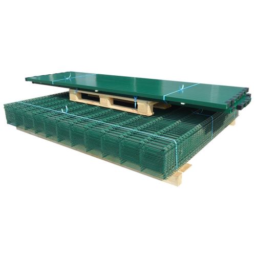 Dealpark Panneaux de clôture en acier de jardin Clôtures et barrières Longueur 16m/Hauteur 1630mm Vert