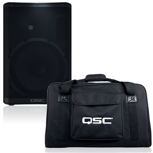 QSC CP12 enceinte active large bande avec housse