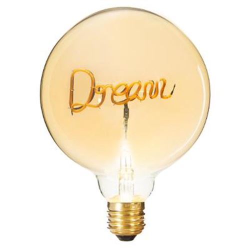 Ampoule d&eacute;corative &agrave; filament ""dream"" 17cm ambre