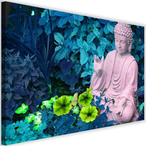 Image Tableau Toile moderne Cadre mural Canevas Bouddha Jardin 2 60x40
