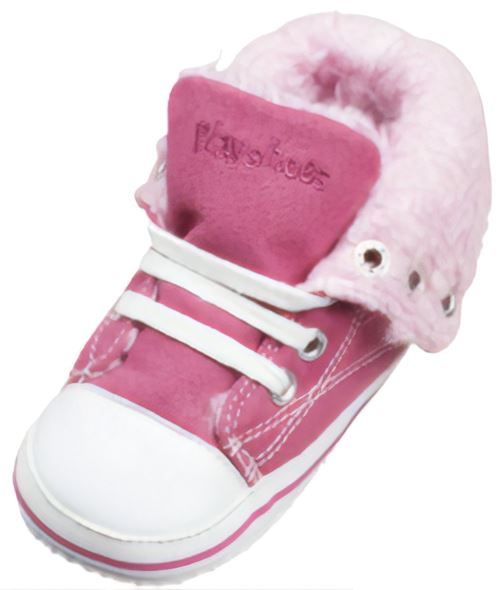 baskets bébé rose taille 19