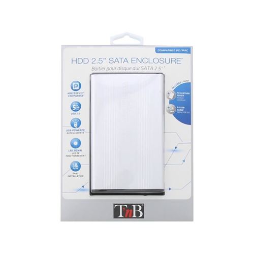 T'nb Etui Pour Disque Dur Essential - 2.5 - Gris