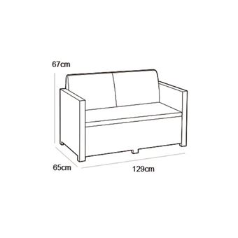 Allibert Salon De Jardin Merano 4 Places Avec Table Coffre