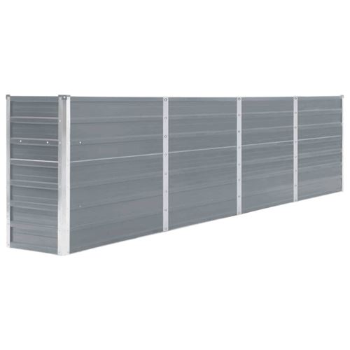 Vidaxl Gris Jardinière 320X40x77 Cm Acier Galvanisé - Image 1