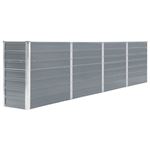 Jardinière 320x40x77 cm Acier galvanisé Gris