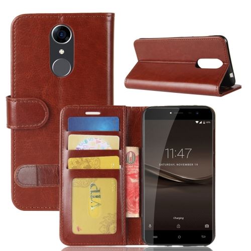 CUBOT Note Plus Housse Etui Cuir PU Texture Peau Marron ALS51256