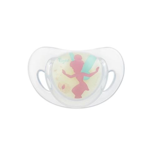 TIGEX 2 sucettes physiologiques silicone +18m FÉE CLOCHETTE PHOSPHO
