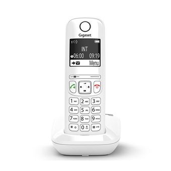 Gigaset AS690 Trio - Téléphone sans fil avec ID d'appelant - ECO DECT\GAP - blanc + 2 combinés supplémentaires