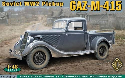 Wwii Soviet Pick-up Gaz-m-415 - 1:48e - Ace