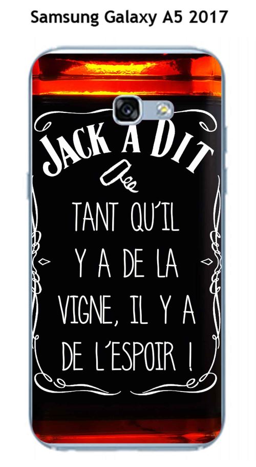 Coque TPU gel souple Samsung Galaxy A5 - 2017 design Jack à Dit La vigne
