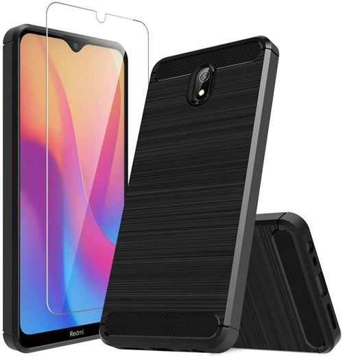 Coque de protection pour Nokia 2.2 Fibre de Carbone Noir