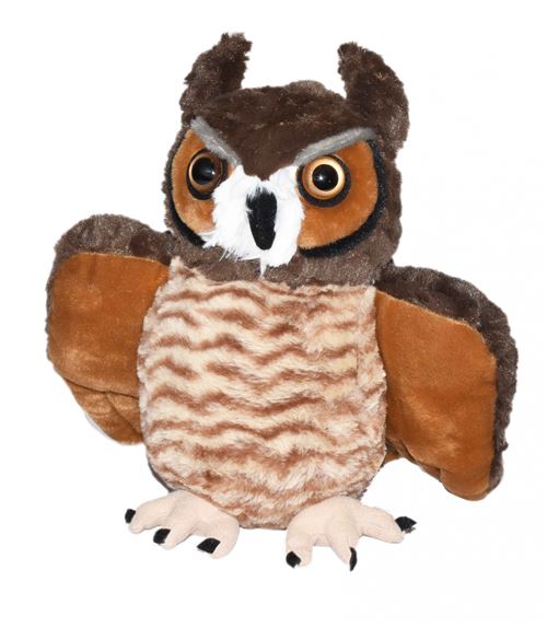 Wild Republic chouette en peluche junior 30 cm en peluche marron