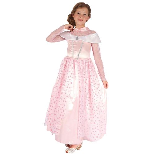 Costume princesse pois rire et confetti rose taille 9 à 11 ans