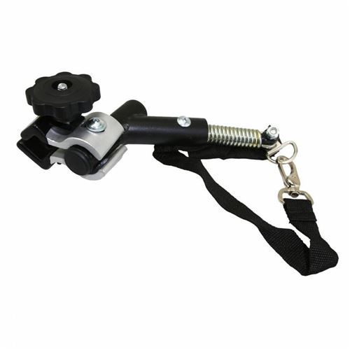 Attache remorque velo pour remorque enfant fixation sur base avec molette (partie flexible fixation sur la remorque) specifique pour axe traversant
