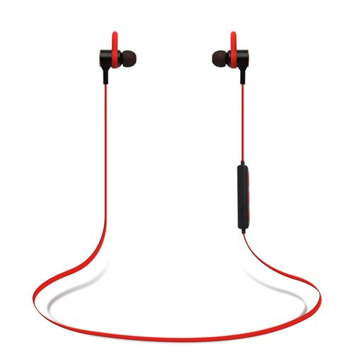sans fil Bluetooth 4.1 Écouteurs intra-auriculaires - iPhone Android (avec contrôle du volume et Mic) - ROUGE