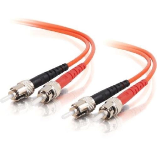 C2G ST-ST 50-125 OM2 Duplex Multimode PVC Fiber Optic Cable (LSZH) Cordon de raccordement ST multi-mode (M) pour ST multi-mode-85474