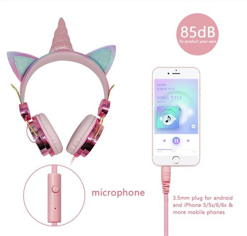 Casque Audio Etoile Rose Baladeur fashion Ecouteur Pour MP3 MP4 3.5mm