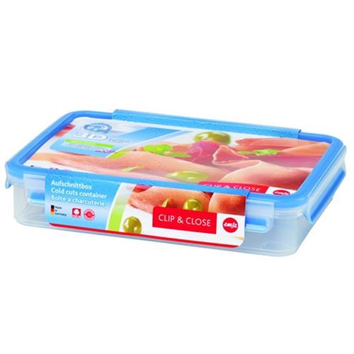 Bo&icirc;te de conservation rectangulaire Clip&Close en plastique 1,65L