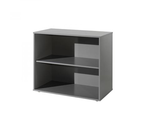 Vipack commode Pino avec 1 étagère grise 71,8x85,5x43,3 cm