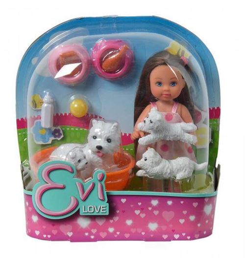 Picwic Toys Multicolore Poupée Evi Love 12 Cm Et Ses Animaux
