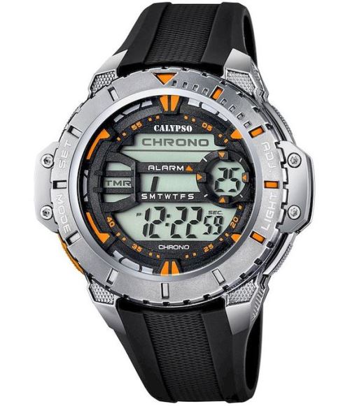 Calypso Montre Homme K5689/6 Orange, Noir