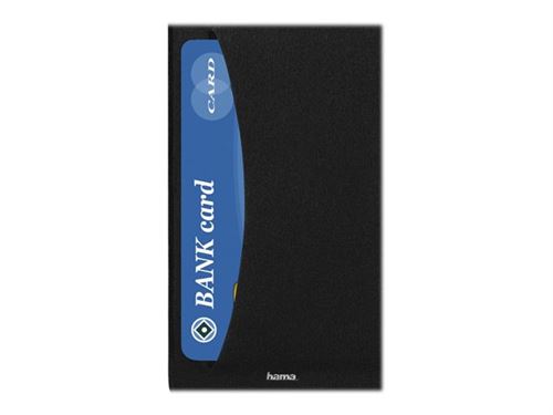 Hama Booklet Clear - Essential - flip cover voor mobiele telefoon - polyurethaan - zwart - voor Apple iPhone 7 Plus