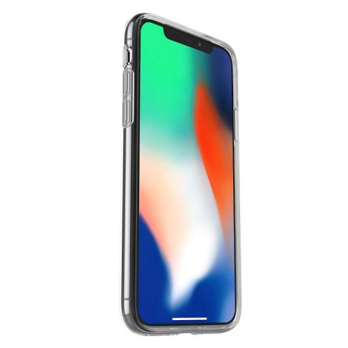 OtterBox Clearly Protected Skin - Achterzijde behuizing voor mobiele telefoon - thermoplastic polyurethaan (TPU) - transparant - voor Apple iPhone X