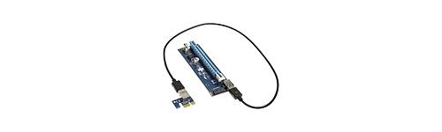 kolink kolink pci-e 1x to 16x powered riser card mining rendering-kit sata - 60cm noir