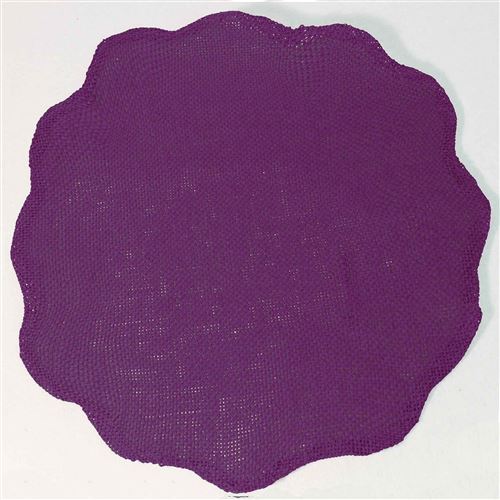 Set de table (0) 38 cm fibre papier fleur Prune