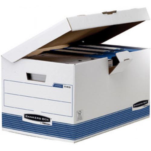 fellowes fellowes bankers box system boîte d'archives avec couvercle noir