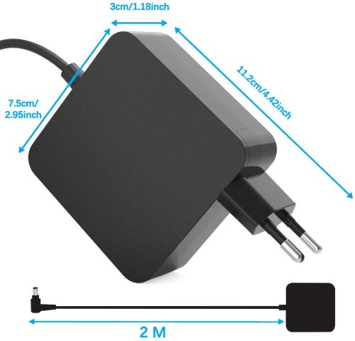 Chargeur 90W Pour ASUS X554LA-XO563H Etc. - 19V 4.74A, Connecteur 5.5*2.5mm, Neuf