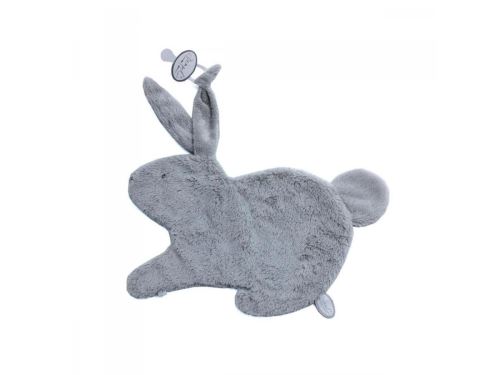 Dimpel - Emma lapin attache-tétine - gris-clair