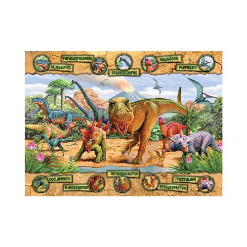 Puzzle 100 Pièces : L'Ère Des Dinosaures, Ravensburger