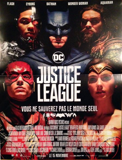 Justice League AFFICHE CINEMA ORIGINALE