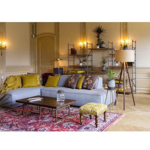 Table Basse Design Bois D Acacia Et Laiton Class Dutchbone