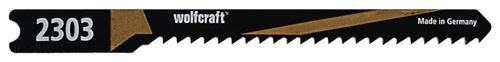 Wolfcraft 2303000 2 Lames de Scie Sauteuse Hcs Queue en U Longueur Dentée 50 Mm Pas de Dents 2 Mm Dents Ondulées Et Fraisées