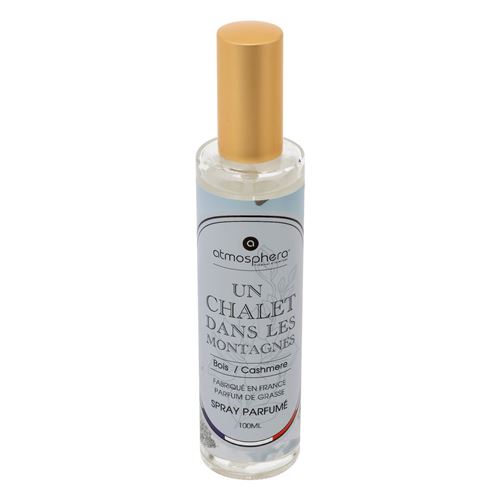 Non Communiqué Bleu Atmosphera Créateur D'intérieur - Spray D'ambiance "Nibi" 100Ml Bois & Cashmere