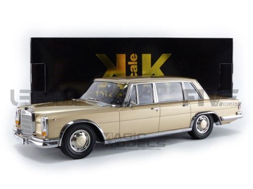 Voiture Miniature de Collection KK SCALE MODELS 1-18 - MERCEDES-BENZ 600 SWB W100 - 1963 - Light Gold Metallic - 180603GD