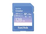 SanDisk Creator - Carte mémoire flash - 128 Go - Video Class V60 / UHS-II U3 / Class10 - SDXC UHS-II