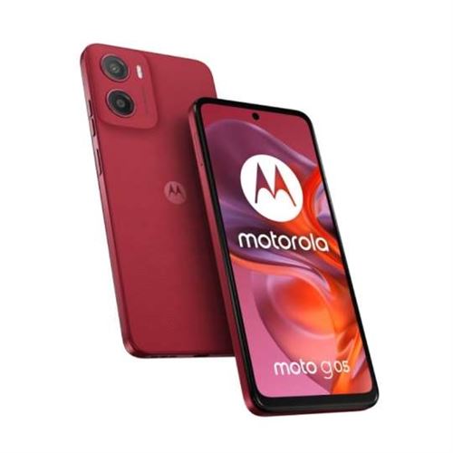 Smartphone Motorola Moto G05 rouge RAM 8 Go stockage 256 Go