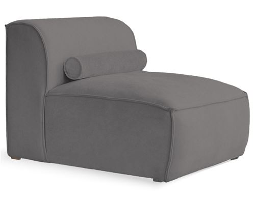 Non Communiqué Gris Foncé Felix - Module D'assise En Tissu Texturé