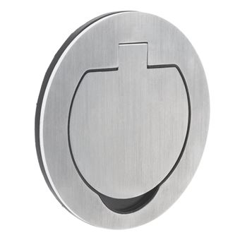 Protec - Prise de sol étanche Initiale 16A 2P+T IP55 - Métal brossé - 1
