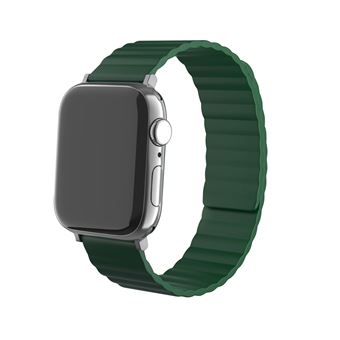 Strap-it Bracelet silicone magnétique - compatible pour Apple Watch (vert) - 38 - 40 - 41mm - 1