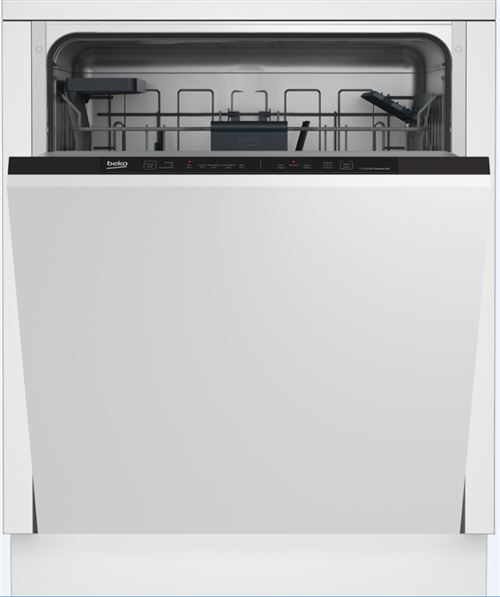 Lave-Vaisselle Tout Intégrable Beko Bdin28423 - 14 Couverts - 44 Db - Démarrage Différé
