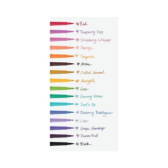 Pochette de 16 Paper Mate Flair Feutres de Coloriage, pointe moyenne 1 mm  Couleurs tropicales et
